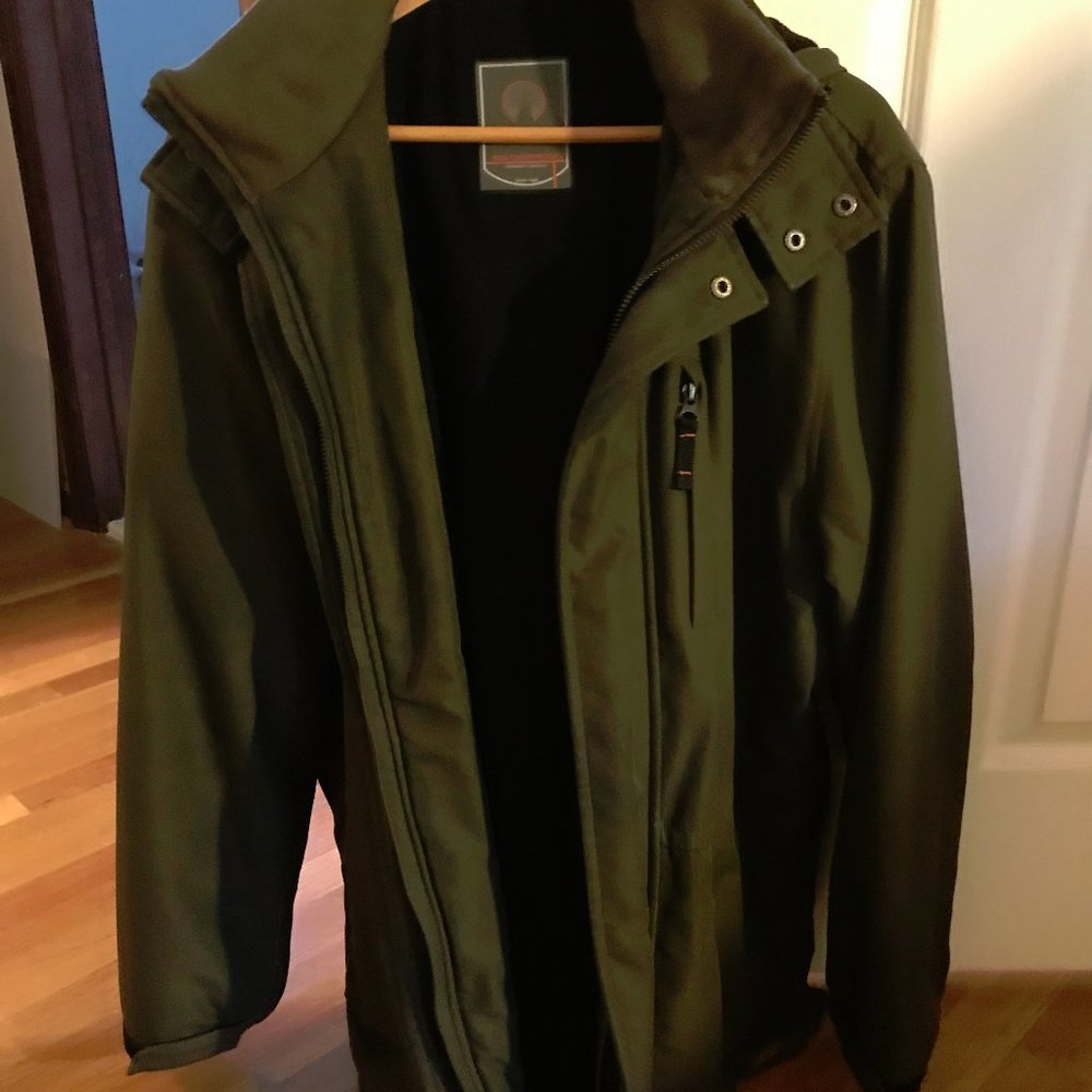 Garmen Double Layer Waterproof  Heavy Jacket Man Size Large